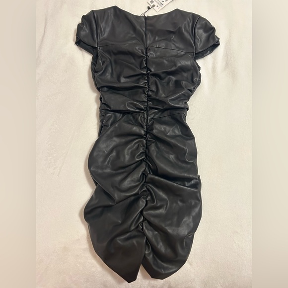 Zara Faux Leather Dress - Picture 6 of 7